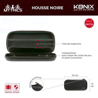 Konix Coperchio protettivo nero - Mythics