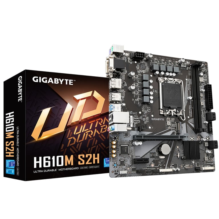 GIGABYTE H610M S2H carte mère Intel H610 Express LGA 1700 micro ATX Neuf