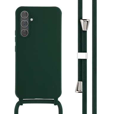 imoshion Coque en silicone avec cordon pour Samsung Galaxy A54 (5G) - Vert foncé