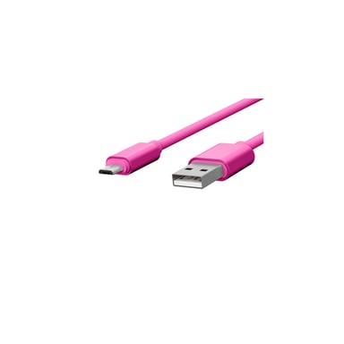 JAYM Câble USB vers Lightning 2.4A - 1,7 mètres - Collection Pop - Rose