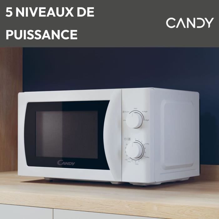 Micro-onde CANDY CMW20SMW 700W - 20 L - Blanc - Neuf