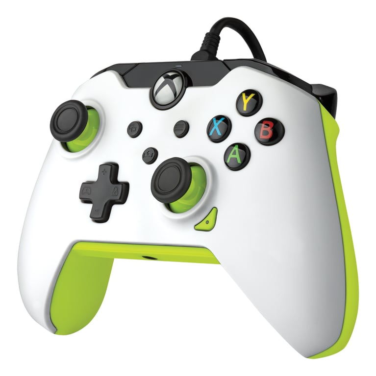 PDP Manette filaire: Blanc électriquePour Xbox Series X|S, Xbox One et Windows 10/11 - Neuf