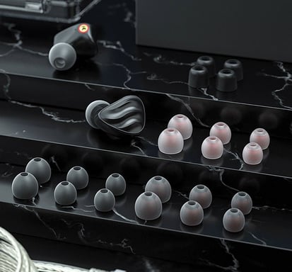 FiiO FH3 Écouteurs Avec fil Crochets auriculaires, Ecouteurs Musique Noir