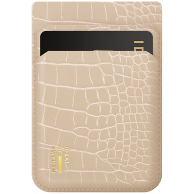 iDeal of Sweden MagSafe / Porte-cartes magnétique - Porte-cartes - Warm Beige Croco