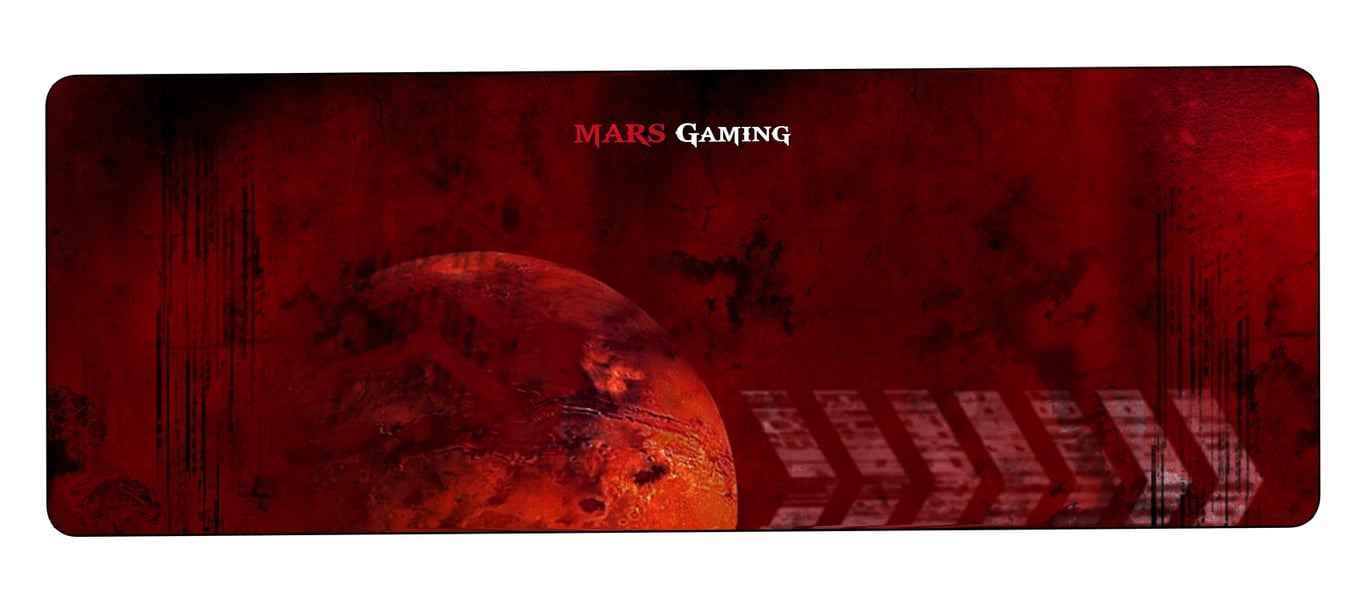 Mars Gaming MMP2 tapis de souris Noir, Rouge