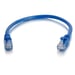C2G Cable de conexión de red de 3 m Cat6 sin blindaje y con funda (UTP), color azul
