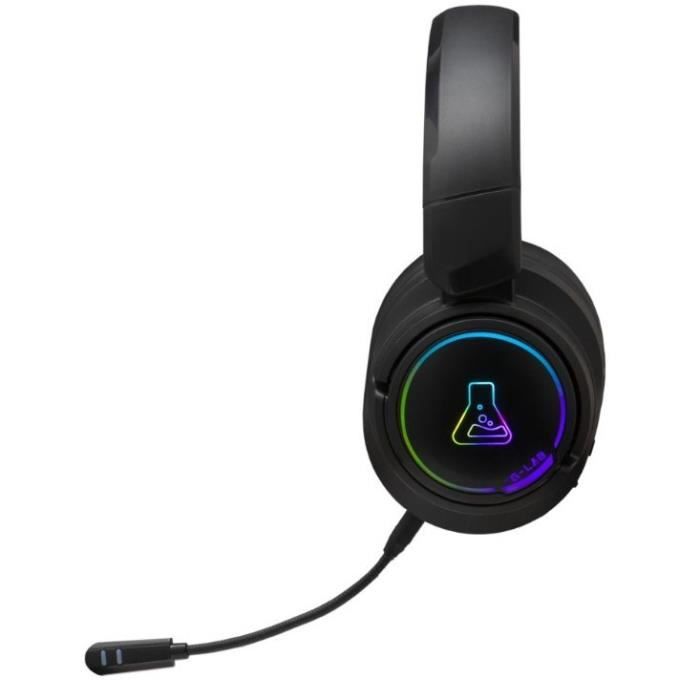 Casque Gamer sans fil - KORP IRIDIUM - Microphone - RGB - PC/PS4/Xbox One - Noir - Neuf