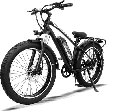 VTT électrique AVDL A35, batterie amovible 48 V 13 Ah, transmission Shimano 7 vitesses - noir