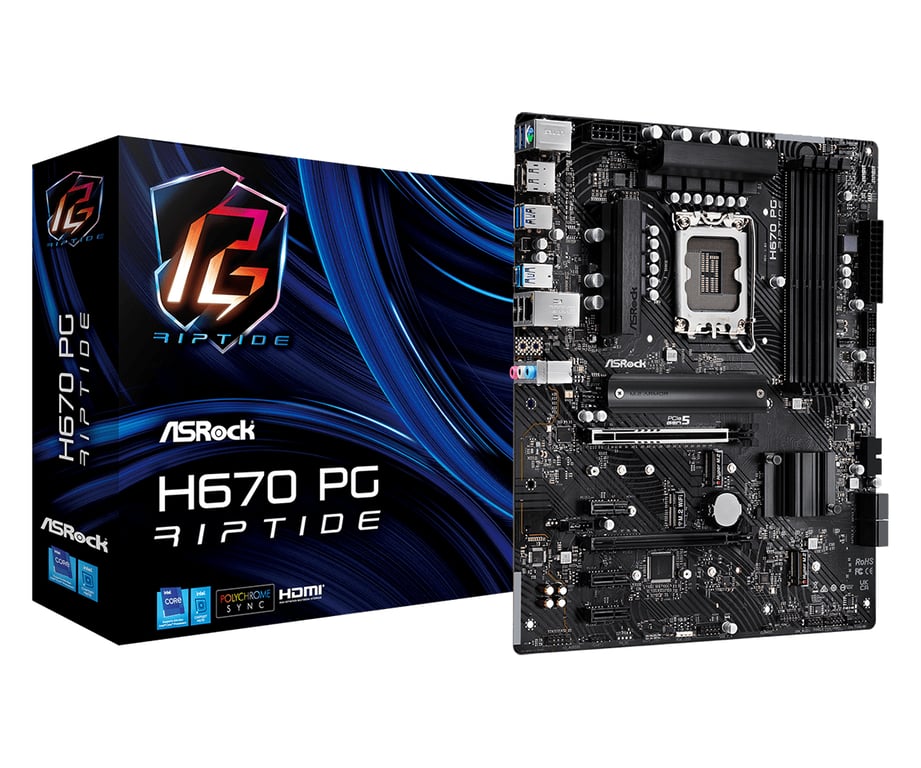 Asrock H670 PG Riptide Intel H670 LGA 1700 ATX Neuf