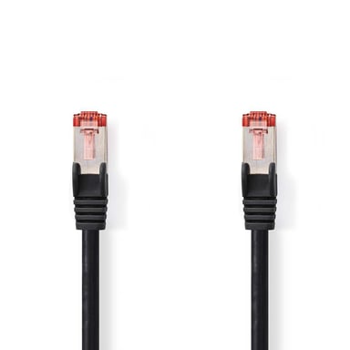 NEDIS Cable de red Cat 6 S/FTP - RJ45 Macho - RJ45 Macho - 30 m - Negro