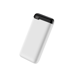 Jaym - Batterie de secours 10.000 mAh premium avec affichage digital - 2 USB-A OUT + 1 USB-C IN / OUT - Blanche