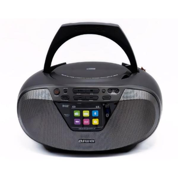 Boombox AIWA BBTU 500DABBK Radio CD Portable Bluetooth 5.0 DAB+ Écran 2.4 - vue 3