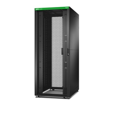 APC Baie EasyRack 800mm/42U/1100mm avec toit, panneau latéral, roulettes, noir