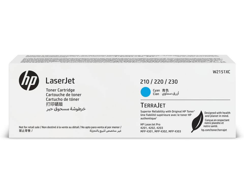 Hp W2151xc Cyan Original Contract Laserjet Toner Cartrid - vue 2