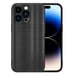 Coque pour Apple iPhone 14 PRO MAX en Brushed Noir Housse de protection Étui en silicone TPU flexible au design brossé
