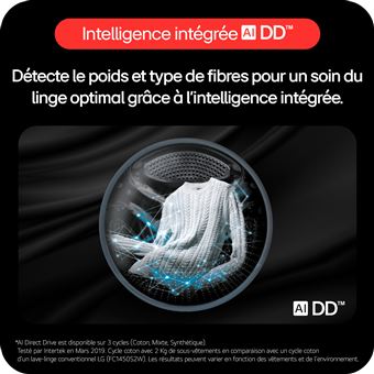 Lave-Linge Hublot F34X76BSTA – Capacité 13Kg, 1400 trs/min, Direct Drive - vue 5