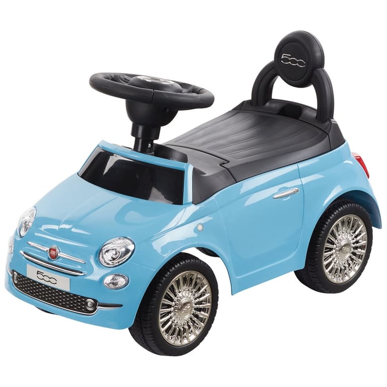 Jamara 460326 – Push Car Fiat 500 – sous Licence Officielle Coffre sous Le Siège Poignée De Poussée Et De Maintien Divers Sons Klaxon Design Fidèle À 'original Finition de qualité - vue 4