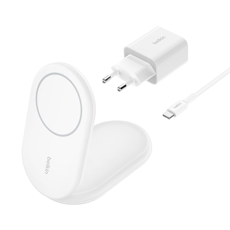 Belkin BoostCharge Casques, Smartphone Blanc USB Recharge sans fil Charge rapide Intérieure - Neuf