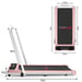 Tapis roulant Q2 Pro con corrimano, velocità 1-10 km/h - Rosa