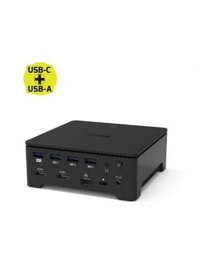 Port Designs 901908-W-EU Docking Station USB 3.2 Gen 1 con cable (3.1 Gen 1) Tipo-A Negro
