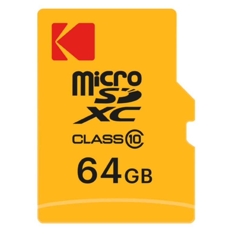 KODAK Carte Micro SDXC 64 Go + Adaptateur – Haute Vitesse, Stockage Fiable, Idéale pour Smartphones, Caméras, Drones, Tablettes - Neuf