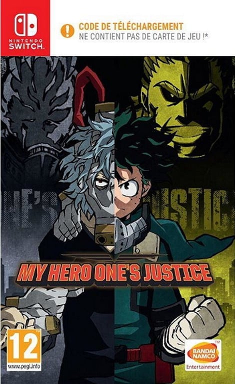 BANDAI NAMCO Entertainment My Hero One's Justice - Code in a Box Standard Nintendo Switch - Neuf