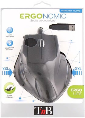 Mouse T'nB Ergo USB Type-A ottico 1600 DPI