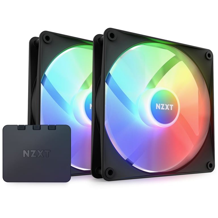 NZXT F140 RGB Core Boitier PC Ventilateur 14 cm Noir 2 pièce(s) - Neuf