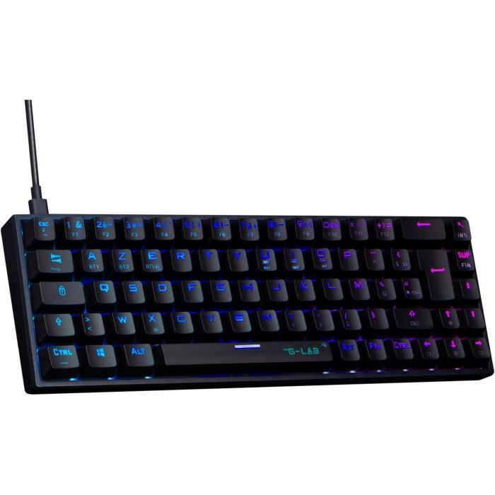 Clavier Gamer - KEYZ TITAN - Mécanique (Switch Rouge) - Filaire - RGB - Noir - Neuf
