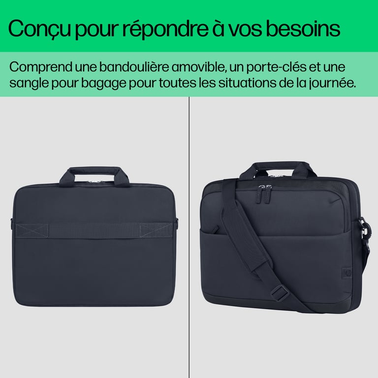 Sacoche HP 9C2H1AA – Polyester Recyclé, Résistant à l'Eau, 16 pouces - vue 8