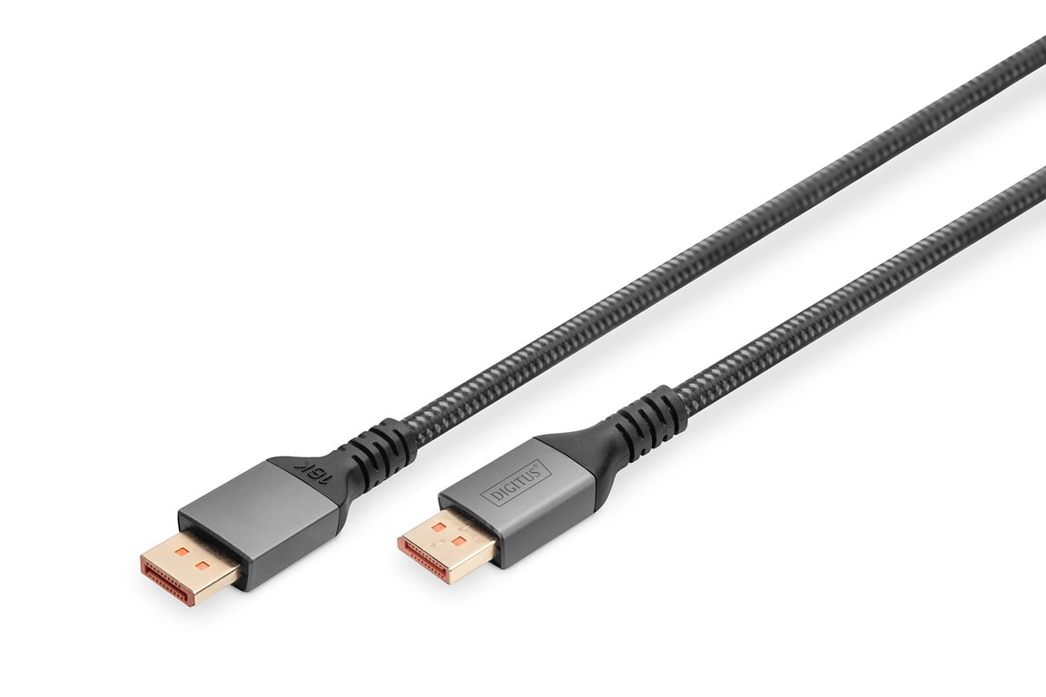 Digitus Câble de raccordement DisplayPort 2.1 1 m - DB-340111-010-S, connecteurs plaqués
