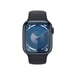 Watch Series 9 GPS + Cellulaire, boitier en aluminium de 41 mm avec boucle en caoutchouc, Noir, S/M