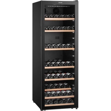 Cave à vin CAVISS S1190CBEG mono-température 190 bouteilles LED porte vitrée noire