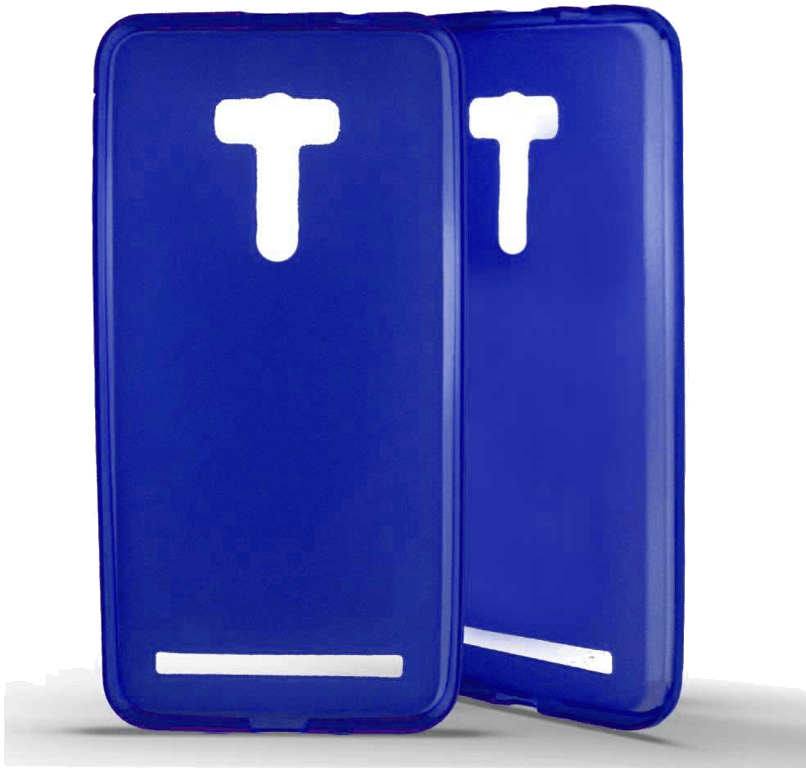 Coque silicone unie compatible Givré Bleu Asus Zenfone Selfie ZD551KL