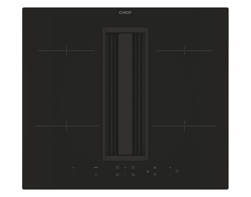 Candy CIH614CF Table de cuisson induction 4 zones avec hotte intégrée ...