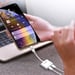Adaptador Audio Carga iPhone a Doble Lightning Compacto LinQ Blanco