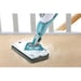Black & Decker BHSM166DSM nettoyeur vapeur Steam mop 0,5 L 1600 W Couleur aqua, Blanc