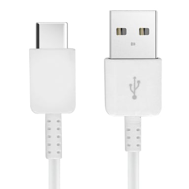 Cable de datos original Samsung de USB a Tipo C de 1,5 m blanco (blanco)