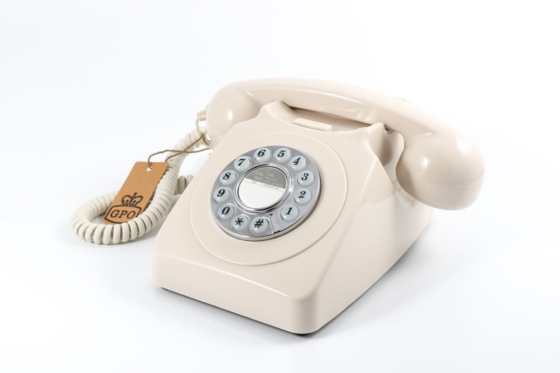 Téléphone Fixe Rétro GPO 746 PUSH – Bouton Poussoir, Compatible Box Internet - vue 5