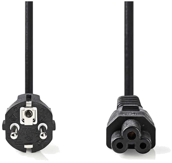 NEDIS Power Cable - Schuko Male - IEC-320-C5 - 2.0 m - Noir