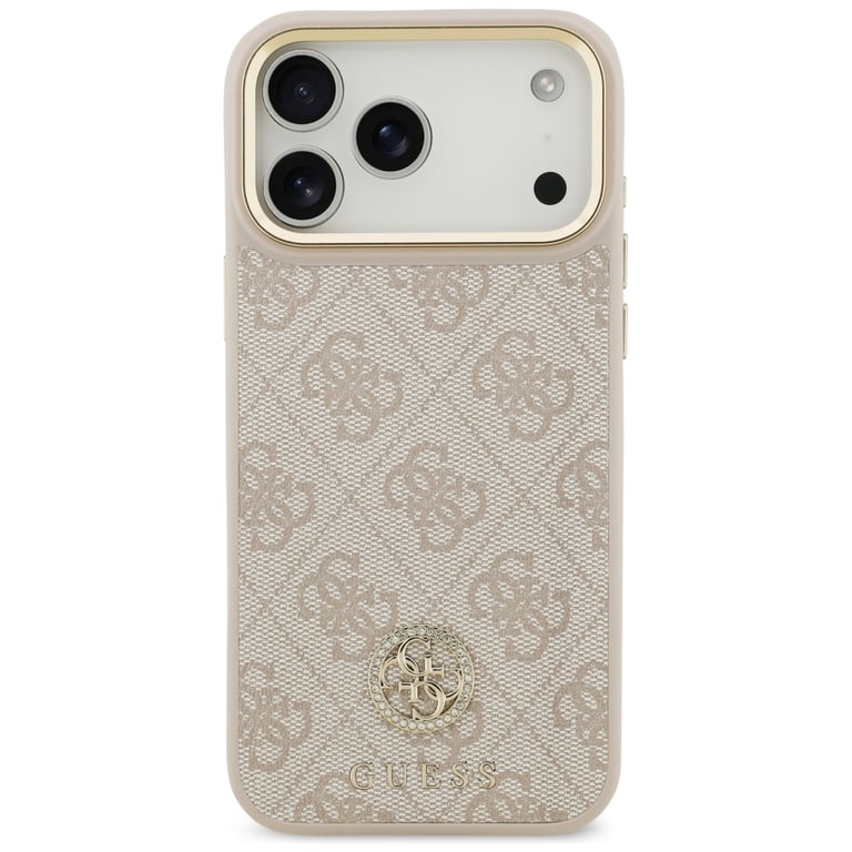 Étui Guess 4G Strass Logo & Big Strap Metal Buttons MagSafe pour iPhone 17 Pro Max Neuf - vue 2