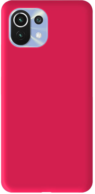 Coque silicone unie compatible Mat Rose Xiaomi Mi 11