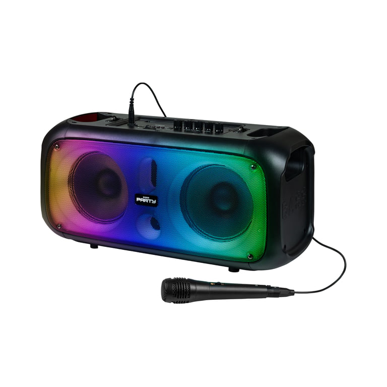 Enceinte Bluetooth Bigben PARTYBTHPLH – 200W, Effets Lumineux, Micro Filaire