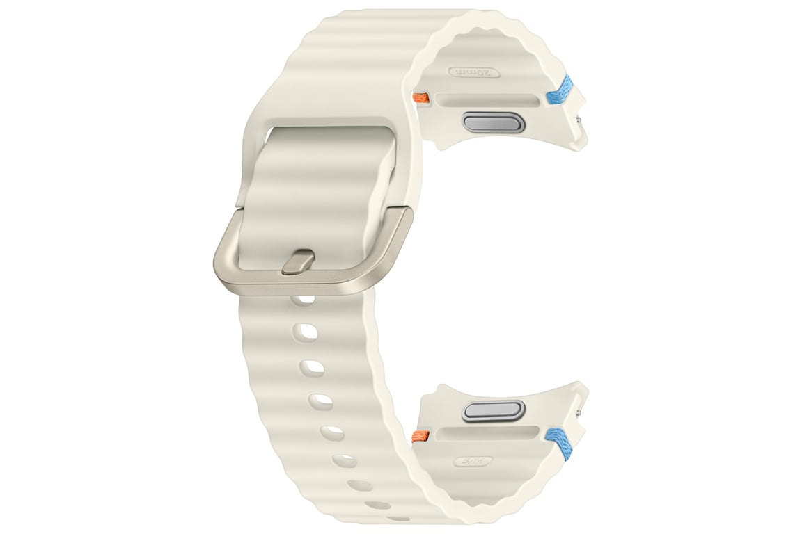 Samsung Bracelet de sport original Watch7 pour Galaxy Watch 4 / 5 / 6 / 7 20 mm / Crème Neuf - vue 6