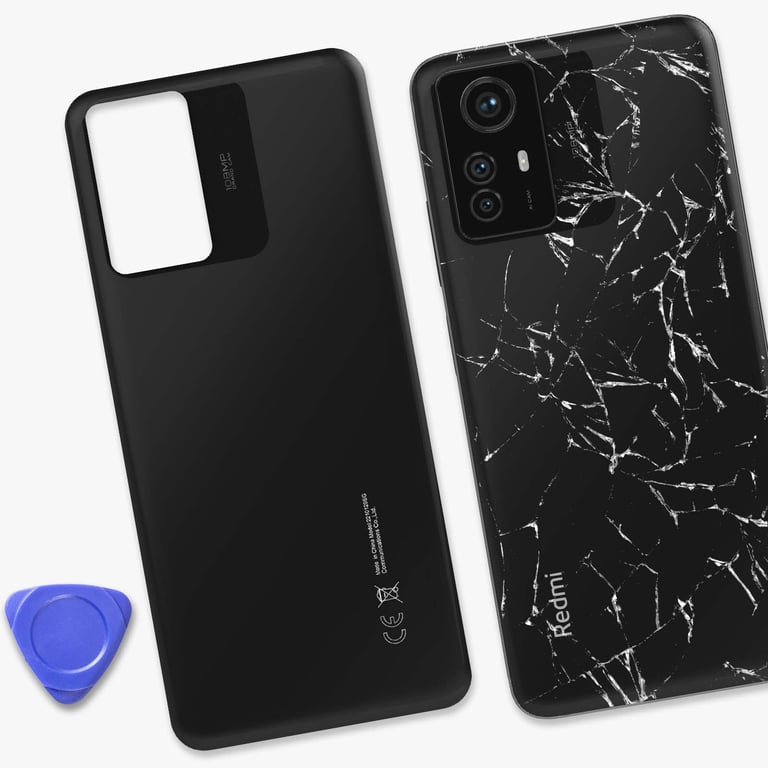 Cache batterie pour Xiaomi Redmi Note 12S Original Service Pack Noir - Neuf