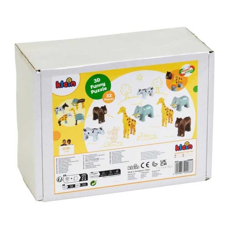 Animaux magnétiques KLEIN 0066 8 grands animaux Funny Puzzle boîte fermée 32 pièces Dès - vue 4