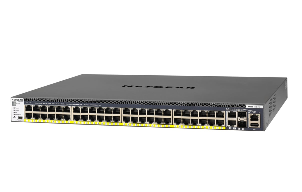 Netgear M4300 52G PoE+ PSU 48 ports /101001000Avec POEEmpilableManageable - vue 4