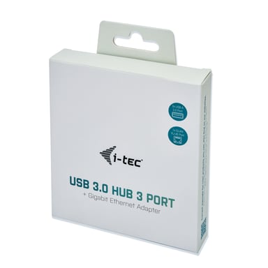 i-tec Metal HUB USB 3.0 3 porte + adattatore Gigabit Ethernet