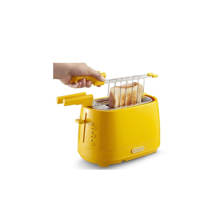 Grille-Pain DELONGHI CTLAP2203.GR – 2 Tranches, 550W, Fonction Décongélation - vue 9