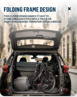 ONESPORT OT16-2 Vélo Électrique - 20'' Roues 250W Moteur 48V17Ah Batterie 60KM Autonomie Frein à Disque - Noir et Marron